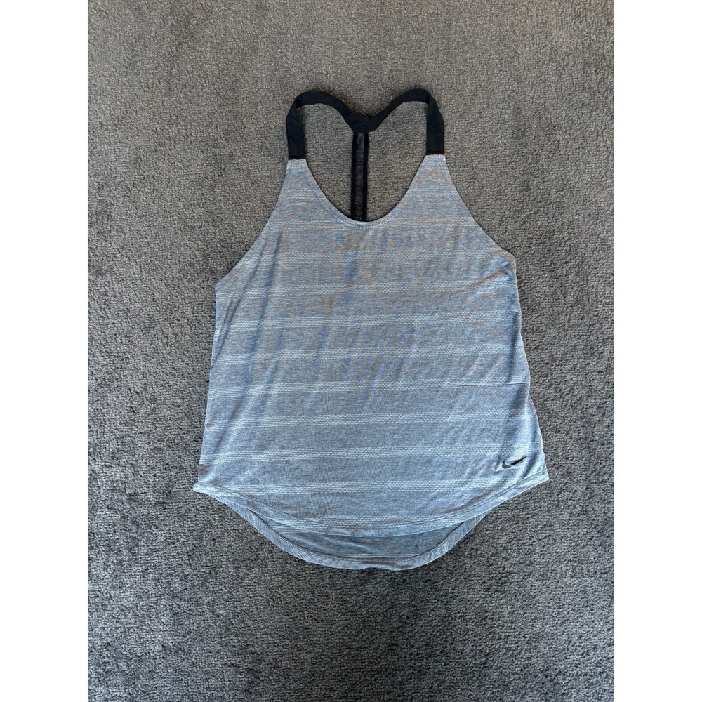 Nike Dri-Fit Tank Top Women's Size Small Light Gray Scoop Neck Pullover‎